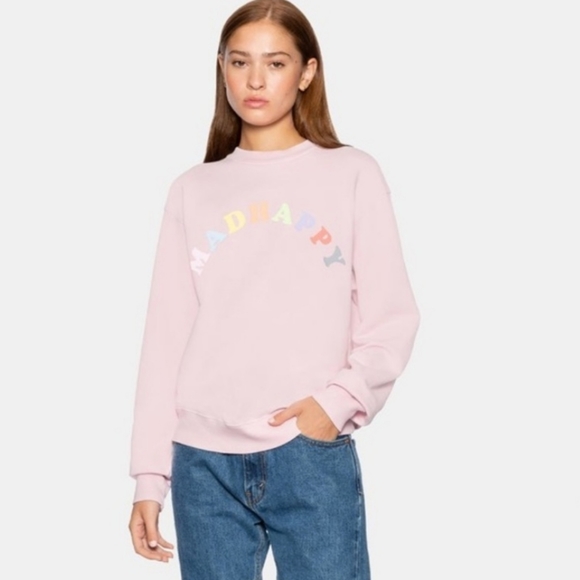 Madhappy Tops - Madhappy Pastels Universal Crewneck - Roseate